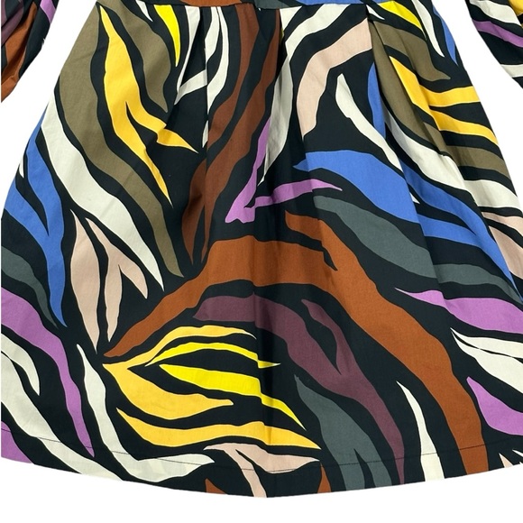 Who What Wear Women’s Fluffy Sleeve Geometric Print Midi Dress W/Pockets Size XS - Picture 2 of 12